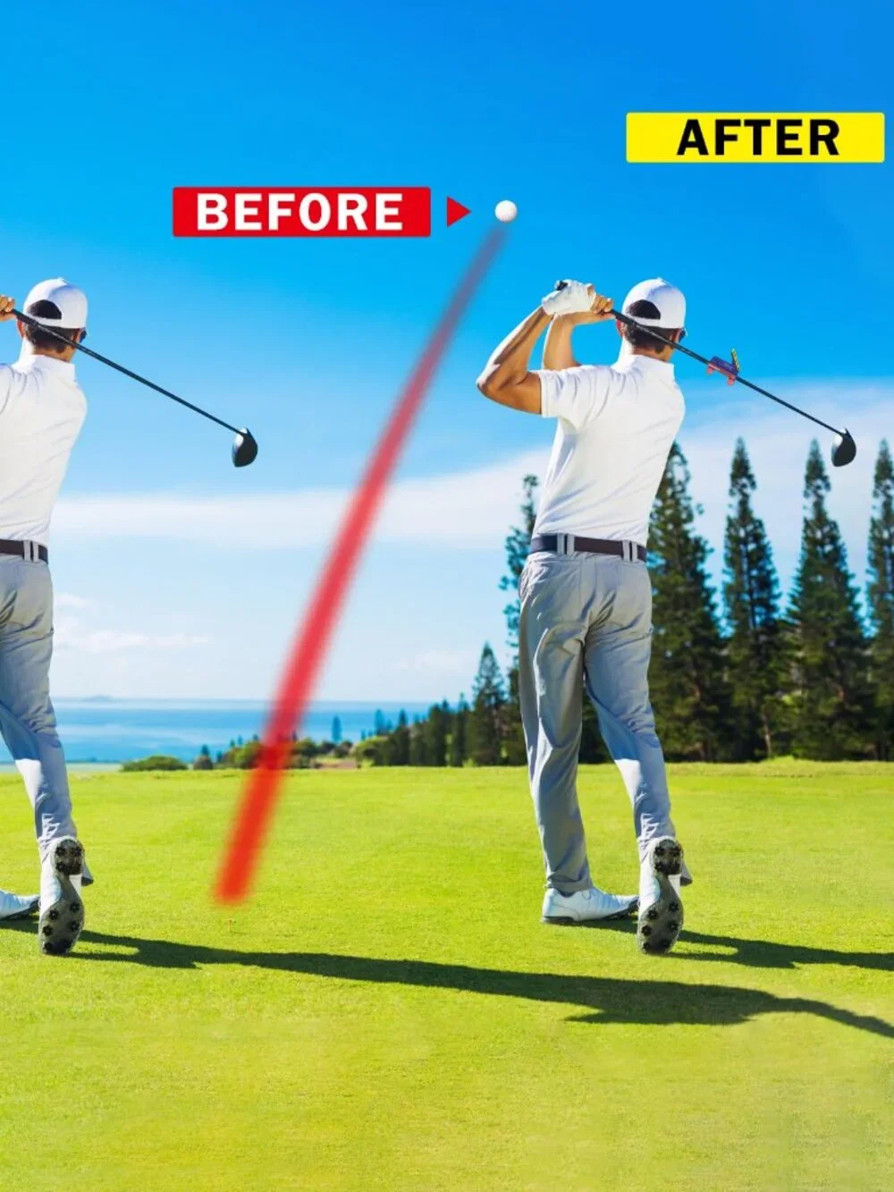 CRATIK Golf Swing Trainer - Swing Training Aid Direction Guides - Improve Swing